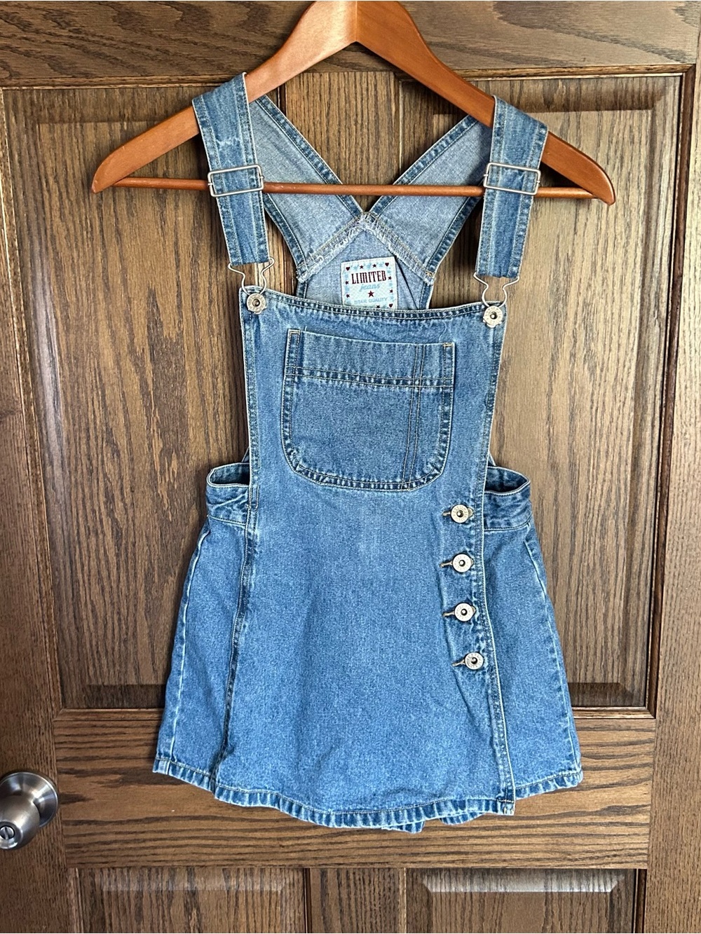 The Limited Girls Blue Denim Overall Skirt